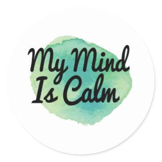 self love motivation for life acceptance classic round sticker