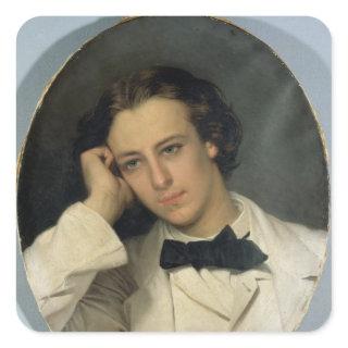 Self Portrait, 1862 Square Sticker