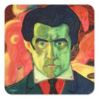 Self Portrait, 1908 Square Sticker