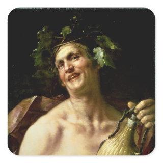 Self Portrait as Bacchus Square Sticker