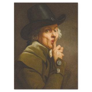 Self Portrait, The Silence by Joseph Ducreux Tissue Paper