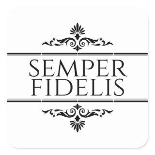 Semper Fidelis Square Sticker