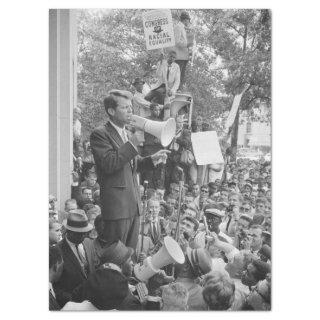 Sen. Robert Kennedy Campaigning for US President   Tissue Paper
