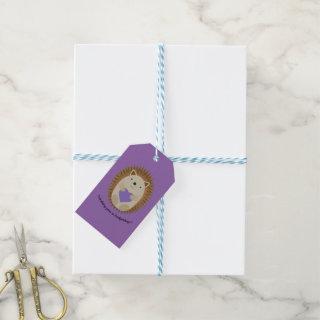 Sending You a Hedgehug Hedgehog Gift Tags
