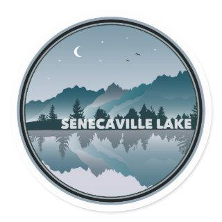 Senecaville Lake Ohio Reflection Classic Round Sticker