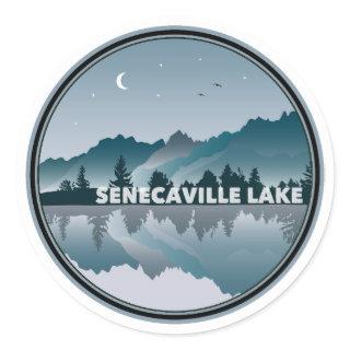 Senecaville Lake Ohio Reflection Classic Round Sticker