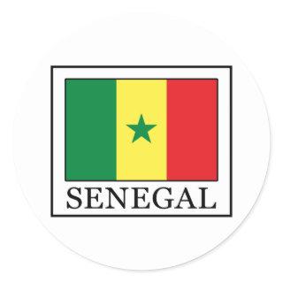 Senegal Classic Round Sticker