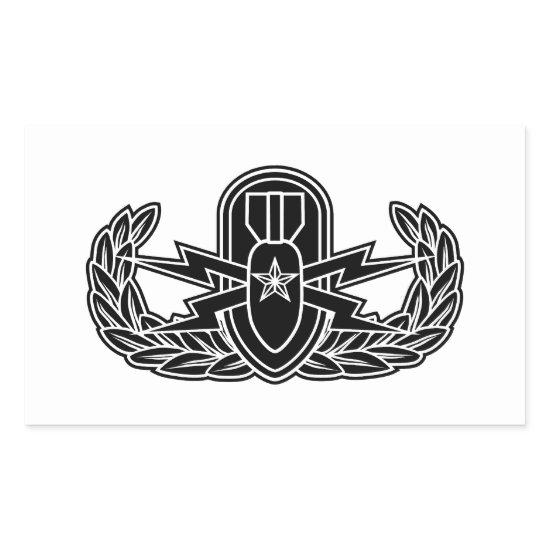 Senior EOD stencil Rectangular Sticker