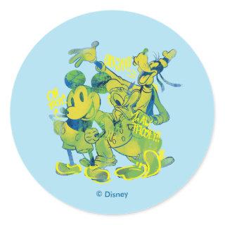 Sensational 6  | Mickey, Donald & Goofy Classic Round Sticker
