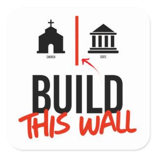 Separate Church and State Square Sticker