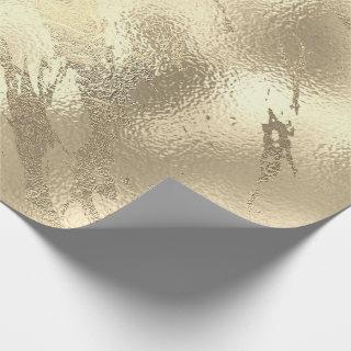Sepia Gold Stroke Marble Shiny Glam Abstract VIP