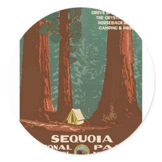 Sequoia National Park Classic Round Sticker