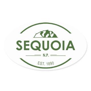 Sequoia National Park Oval Sticker