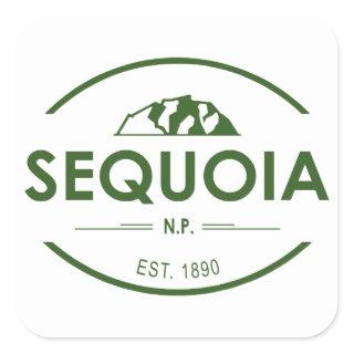 Sequoia National Park Square Sticker