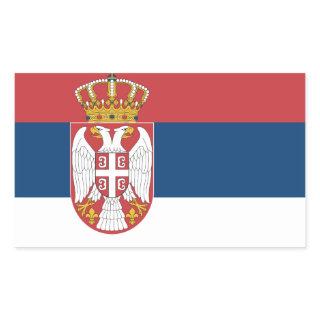 Serbia Flag Rectangular Sticker