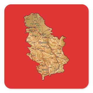 Serbia Map Sticker