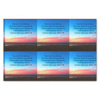 SERENE ISAIAH 41:10 SUNRISE PHOTO TISSUE PAPER