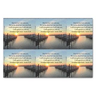 SERENE ISAIAH 41:10 SUNSET PHOTO DESIGN TISSUE PAPER