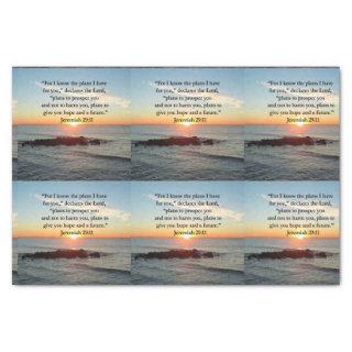 SERENE JEREMIAH 29:11 SUNRISE TISSUE PAPER