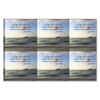 SERENE JOHN 11:25 SCRIPTURE DESIGN TISSUE PAPER