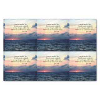 SERENE JOHN 6:35 SUNRISE PHOTO DESIGN TISSUE PAPER