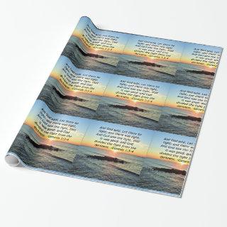 Serene Sunrise Genesis 1:3 Bible Design