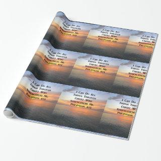 SERENE SUNRISE PHILIPPIANS 4:13 PHOTO SCRIPTURE