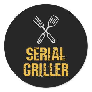 Serial griller Grill BBQ master Grill cutlery Classic Round Sticker