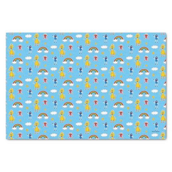 Sesame Pals Rainbow Doodley Pattern Tissue Paper