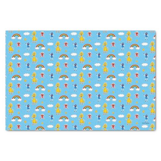 Sesame Pals Rainbow Doodley Pattern Tissue Paper