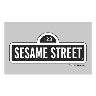 Sesame Street | B&W Logo Rectangular Sticker