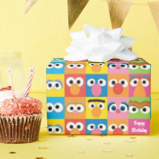 Sesame Street Character Eyes Pattern