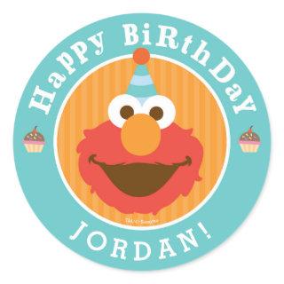 Sesame Street | Elmo - Cupcake & Confetti Birthday Classic Round Sticker