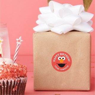 Sesame Street Elmo Face | Happy Birthday Gift Tag