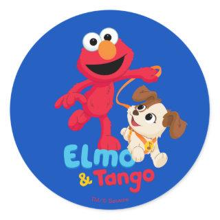 Sesame Street | Elmo & Tango Running Classic Round Sticker