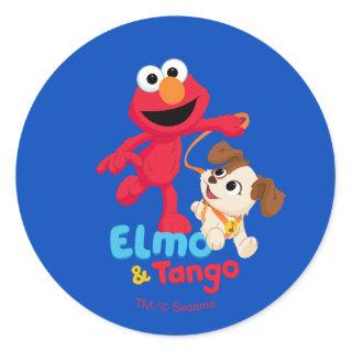 Sesame Street | Elmo & Tango Running Classic Round Sticker