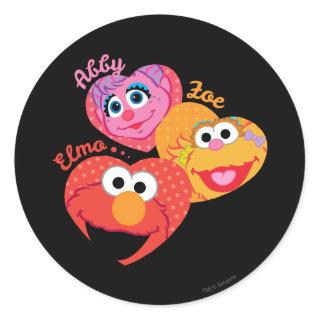 Sesame Street Friends Classic Round Sticker