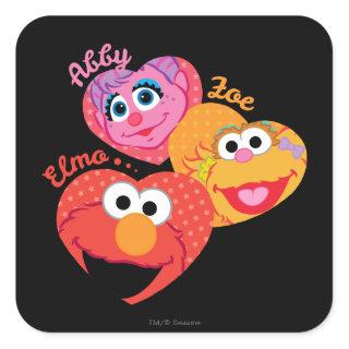 Sesame Street Friends Square Sticker