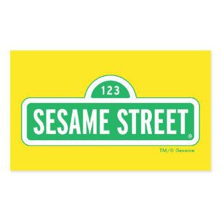 Sesame Street | Green Logo Rectangular Sticker