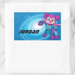 Sesame Street | Mecha Builders Abby In Action Rectangular Sticker