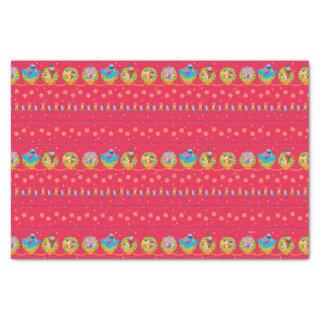 Sesame Street Nutcracker Holiday Pattern Tissue Paper