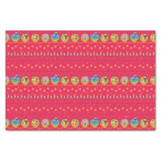 Sesame Street Nutcracker Holiday Pattern Tissue Paper