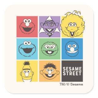 Sesame Street Pals | Color Blocks Square Sticker