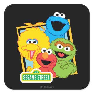 Sesame Street Pals Square Sticker