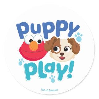 Sesame Street | Puppy Play Elmo & Tango Classic Round Sticker