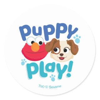 Sesame Street | Puppy Play Elmo & Tango Classic Round Sticker