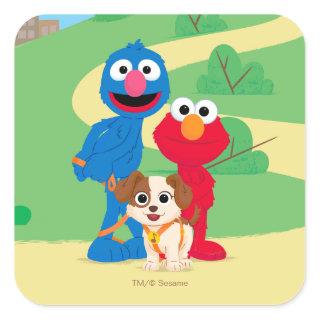 Sesame Street | Tango With Grover & Elmo Square Sticker