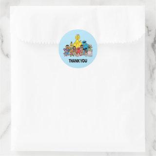Sesame Street | Thank You | Party Favor Classic Round Sticker