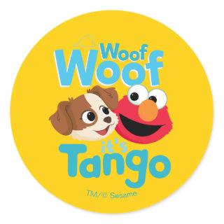 Sesame Street | Woof Woof It's Tango & Elmo Classic Round Sticker