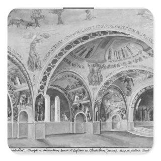 Set design for the church of Chatillon. Square Sticker